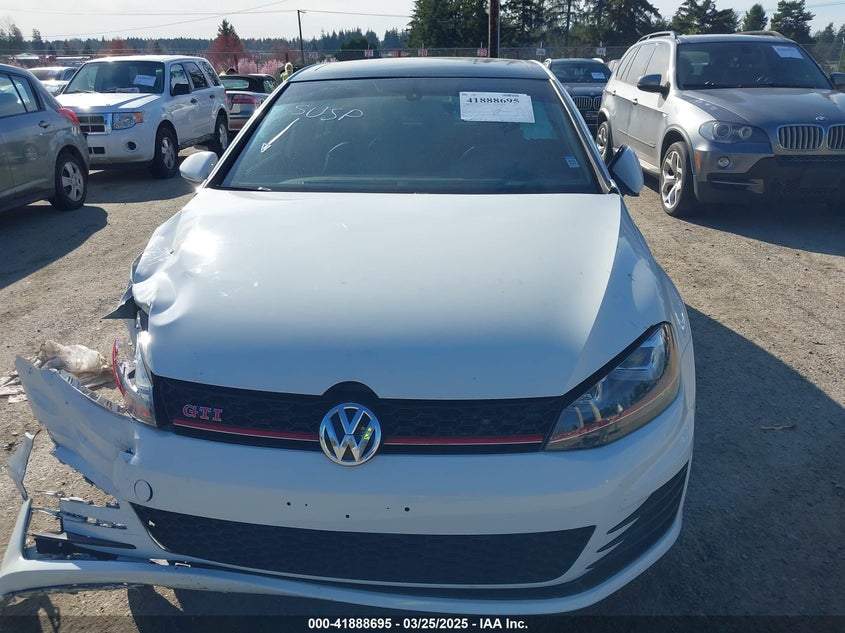 2016 Volkswagen Golf Gti Se W/Performance Package 4-Door VIN: 3VW447AU7GM021044 Lot: 41888695