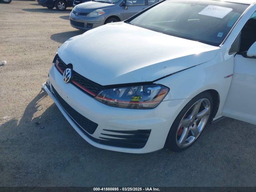 2016 Volkswagen Golf Gti Se W/Performance Package 4-Door VIN: 3VW447AU7GM021044 Lot: 41888695