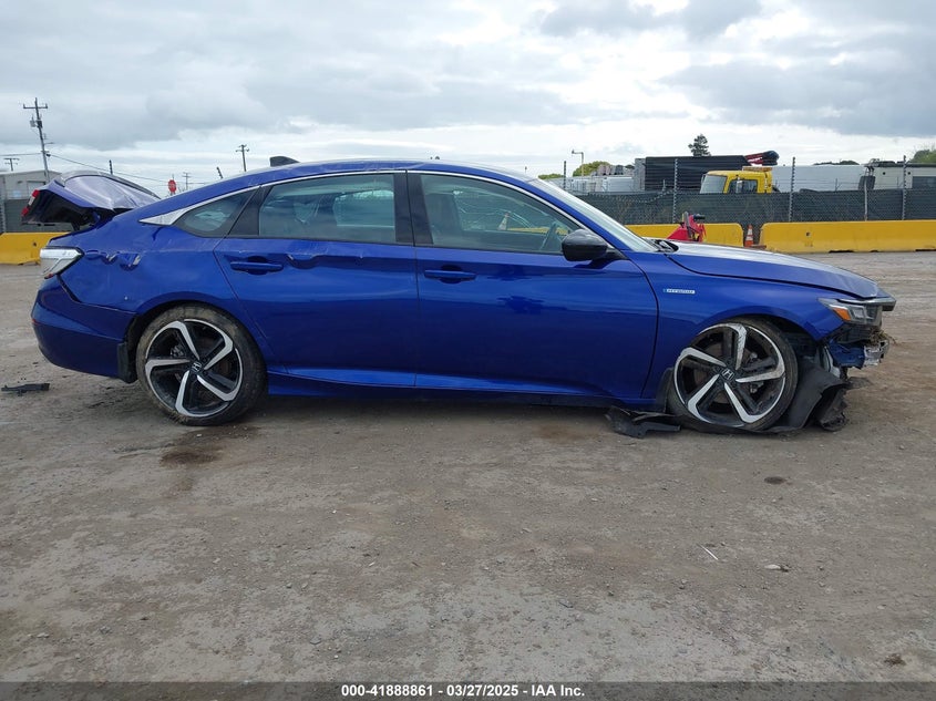 VIN 1HGCV3F2XNA032496 2022 HONDA ACCORD HYBRID SPORT