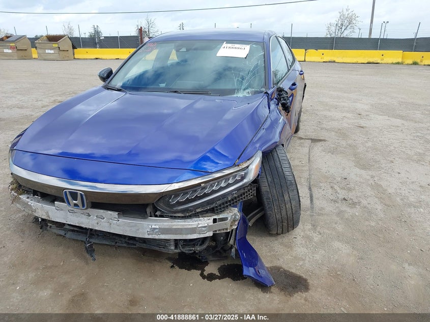 VIN 1HGCV3F2XNA032496 2022 HONDA ACCORD HYBRID SPORT