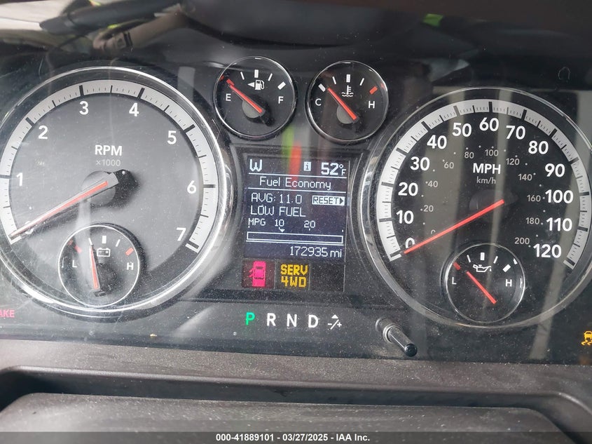 2012 DODGE RAM 1500 VIN: 1C6RD7LT4CS225032