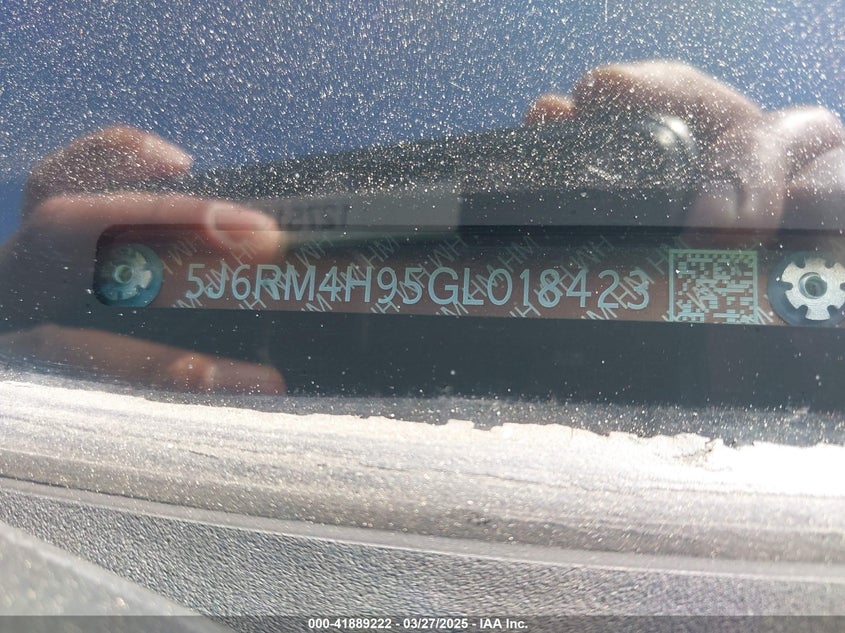 2016 HONDA CR-V TOURING - 5J6RM4H95GL018423