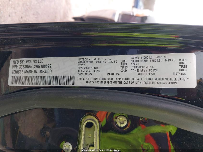 2024 Ram 3500 - 3C63RRGL2RG108899