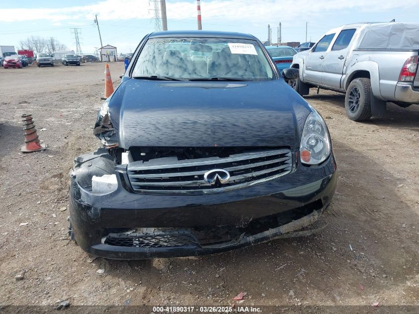 2006 Infiniti G35X VIN: JNKCV51F36M612353 Lot: 41890317