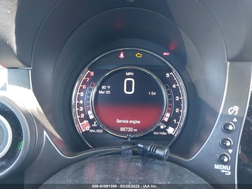 2015 Fiat 500 Abarth VIN: 3C3CFFFH6FT503575 Lot: 41891398