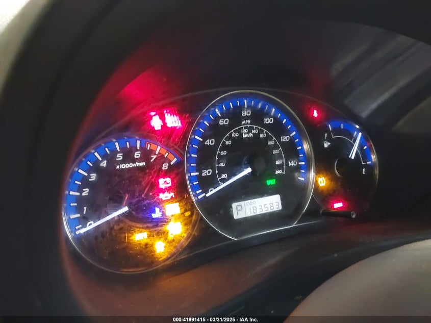 2011 SUBARU FORESTER VIN: JF2SHABC3BH780371