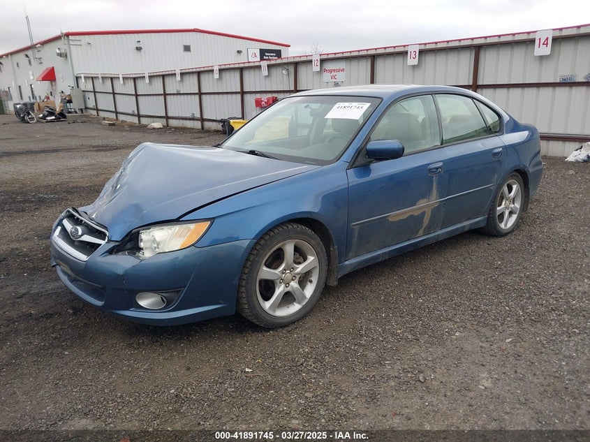 2008 SUBARU LEGACY VIN: 4S3BL626487211872