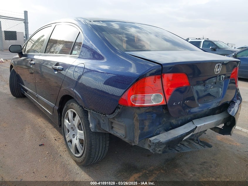 2008 HONDA CIVIC VIN: 1HGFA16598L116437