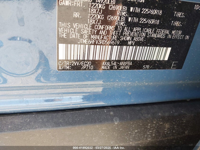 2024 TOYOTA RAV4 HYBRID XSE - JTME6RFV3RD569619