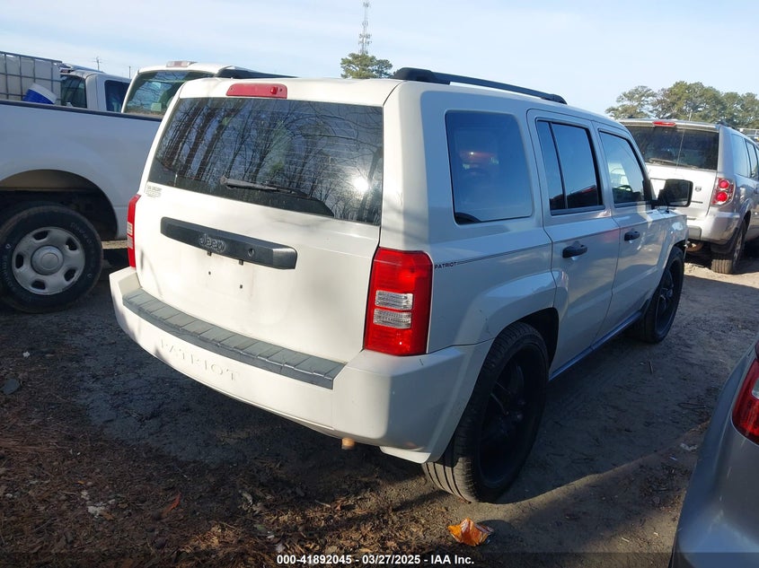 2008 JEEP PATRIOT VIN: 1J8FT28028D591916