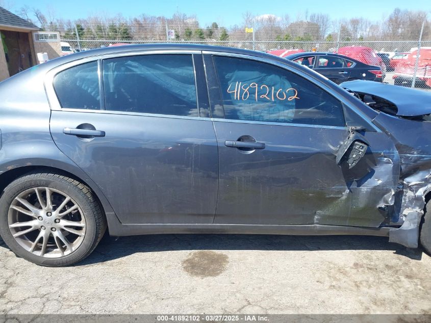 2008 Infiniti G35X VIN: JNKBV61F38M251811 Lot: 41892102