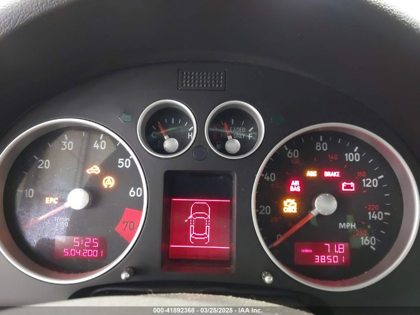 2001 Audi Tt VIN: TRUUT28N511029578 Lot: 41892368