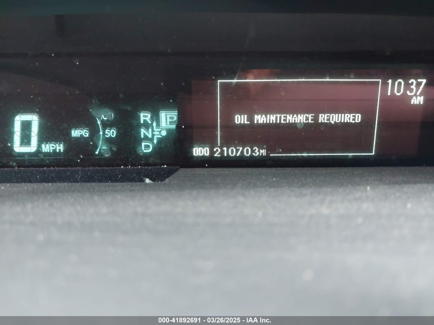 2011 TOYOTA PRIUS VIN: JTDKN3DU8B5287330
