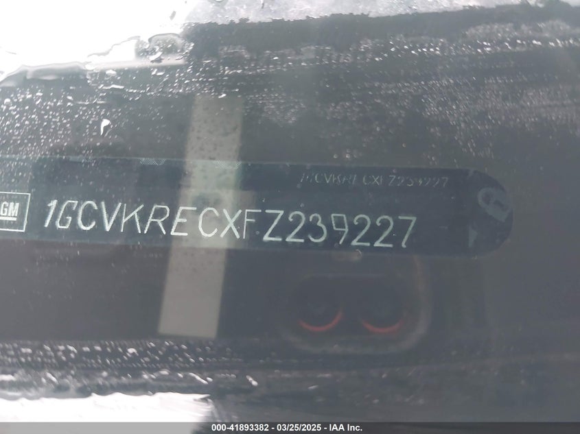 2015 CHEVROLET SILVERADO 1500 VIN: 1GCVKRECXFZ239227