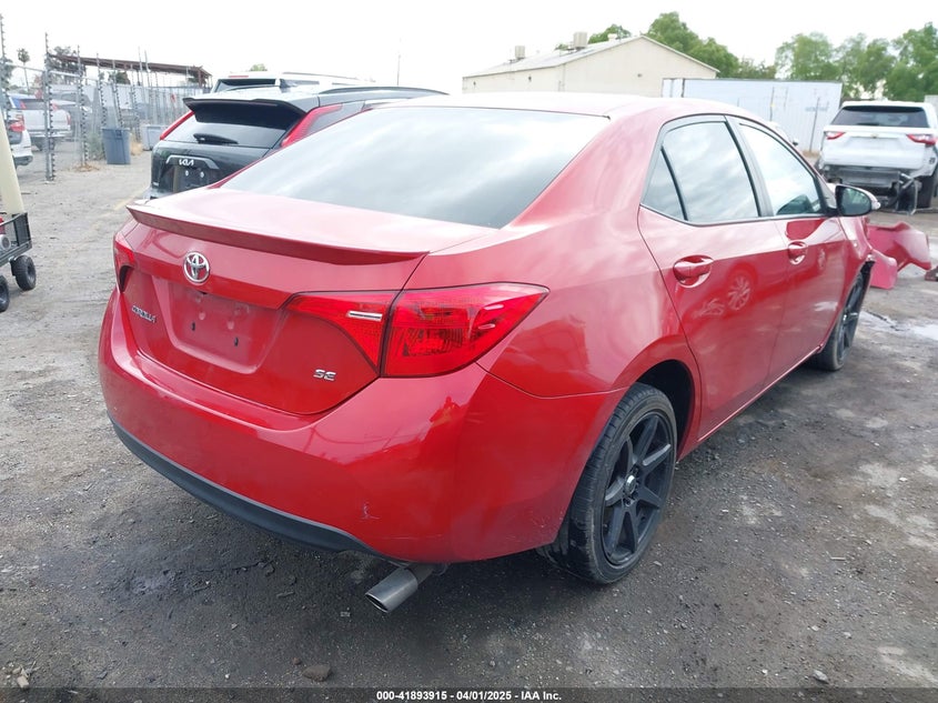 2018 TOYO COROLLA XSE W/CONTIN VIN: 5YFBURHE0JP778792