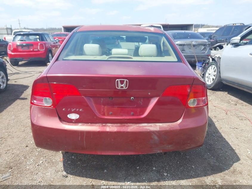 2006 Honda Civic Lx VIN: 1HGFA15586L114662 Lot: 41894809