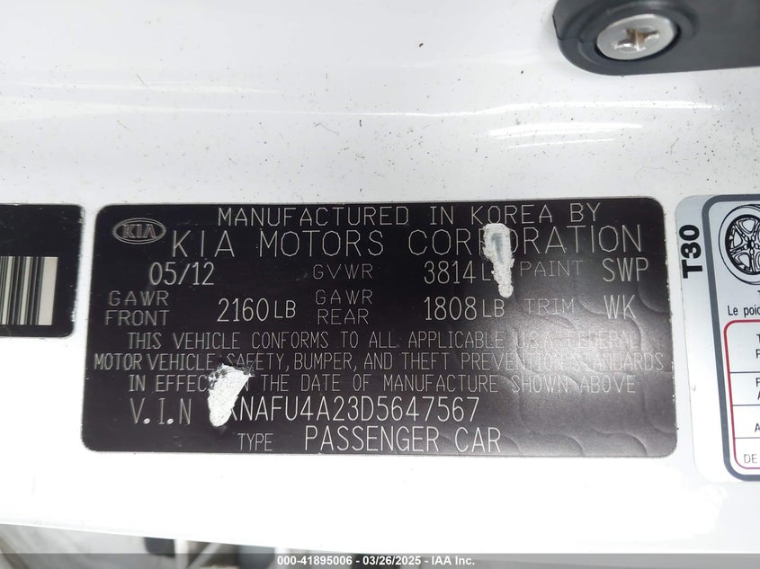 2013 KIA FORTE EX - KNAFU4A23D5647567
