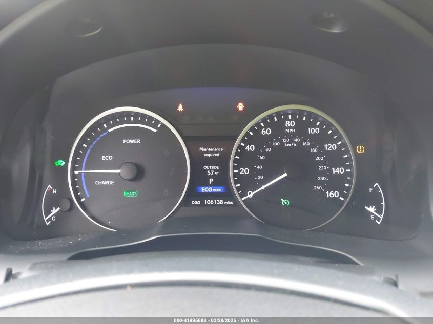 2015 Lexus Es 300H VIN: JTHBW1GG0F2080458 Lot: 41895688