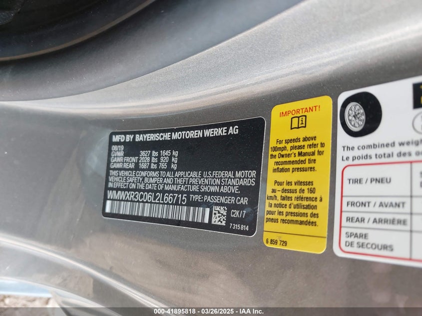 2020 MINI HARDTOP COOPER - WMWXR3C06L2L66715