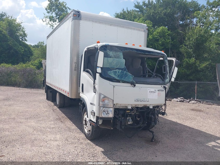 2019 Isuzu Npr Hd white van gasoline 54DC4W1B1KS802497 photo #1