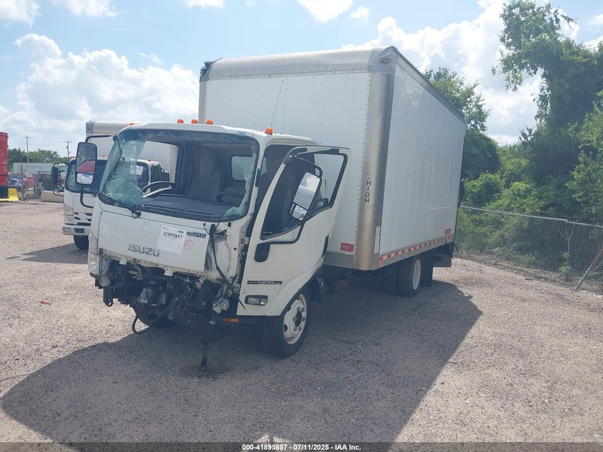 2019 Isuzu Npr Hd white van gasoline 54DC4W1B1KS802497 photo #3