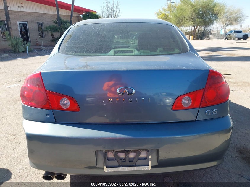 2006 INFINITI G35 VIN: JNKCV51E76M519911