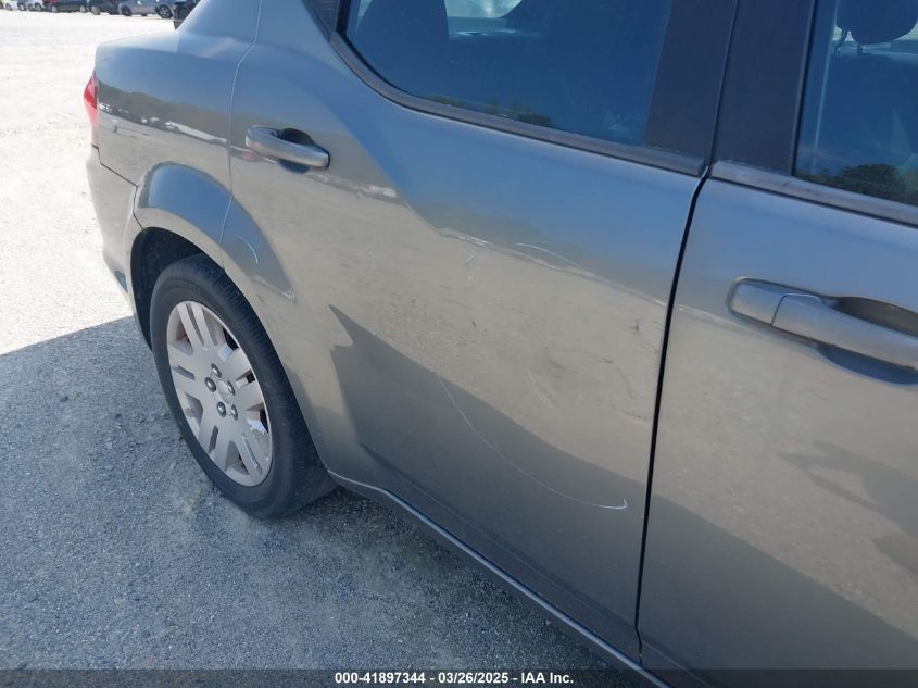 2013 Dodge Avenger Se VIN: 1C3CDZAB7DN575831 Lot: 41897344