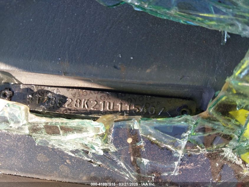 2001 Toyota Camry Le V6 VIN: 4T1BF28K21U115407 Lot: 41897515