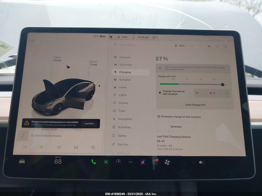 2023 TESLA MODEL 3 VIN: 5YJ3E1EA7PF642913