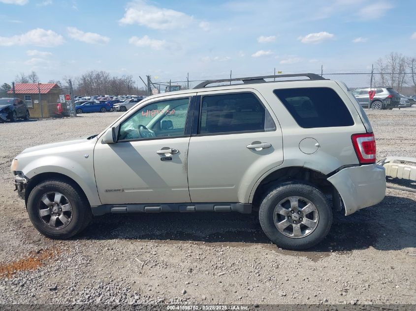 2008 Ford Escape Limited VIN: 1FMCU04178KA37062 Lot: 41898750