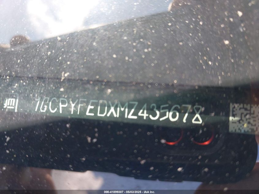 2021 Chevrolet Silverado 1500 4Wd Short Bed Lt Trail Boss VIN: 1GCPYFED5MZ199697 Lot: 41899307