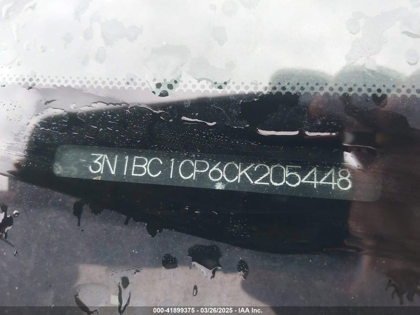 2012 Nissan Versa 1.8 S VIN: 3N1BC1CP6CK205448 Lot: 41899375