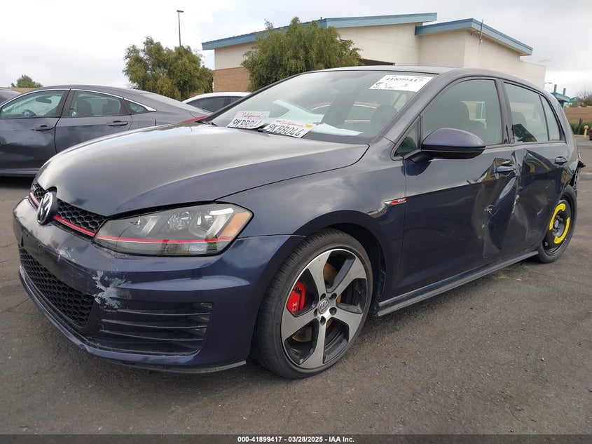 2016 VOLKSWAGEN GOLF GTI SE W/PERFORMANCE PACKAGE 4-DOOR - 3VW547AU3GM055213