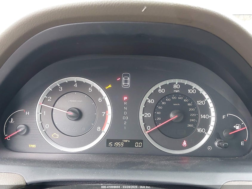 2009 HONDA ACCORD VIN: 1HGCP26429A138971
