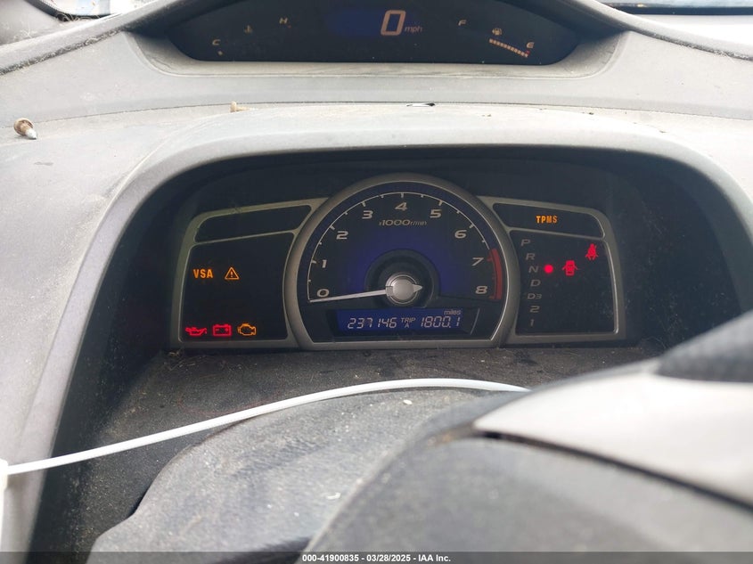 2009 HONDA CIVIC VIN: 2HGFA16969H332554