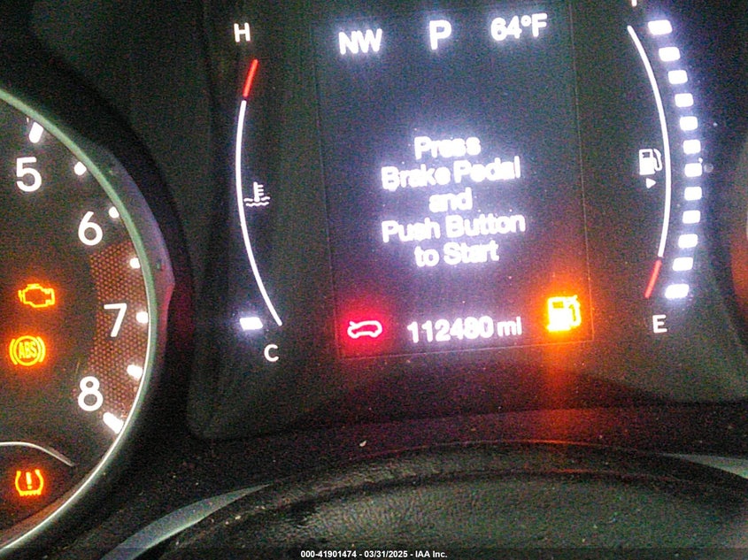 VIN 3C4NJCAB1JT204489 2018 JEEP COMPASS SPORT