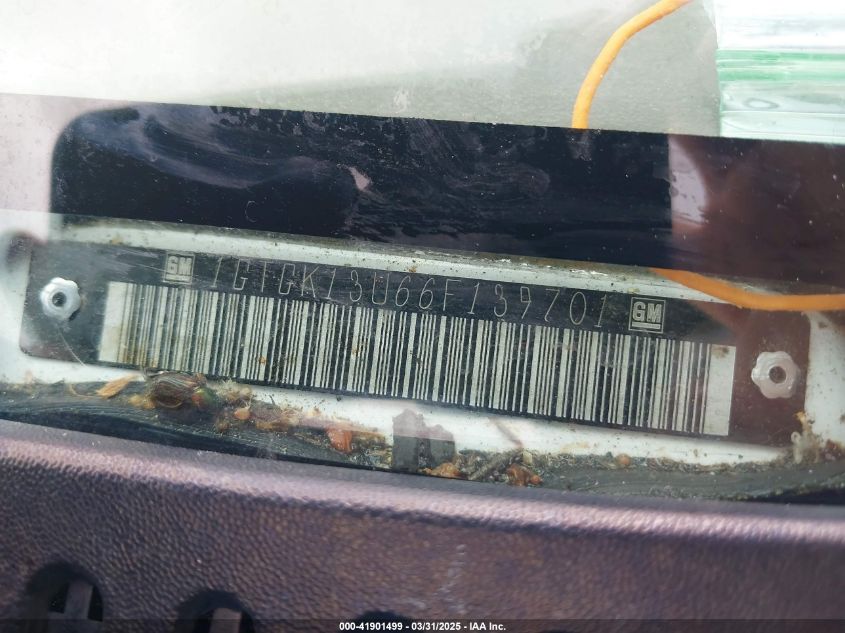 2006 GMC 1500 VIN: 1GCGK13U66F139701 Lot: 41901499