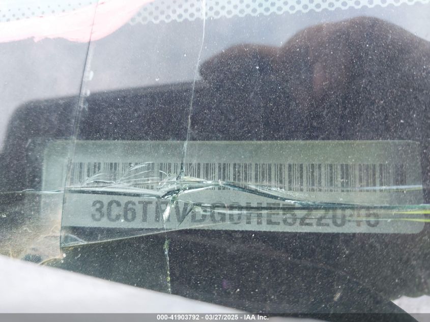 2017 Ram Promaster 2500 High Roof 159 Wb VIN: 3C6TRVDG0HE522046 Lot: 41903792