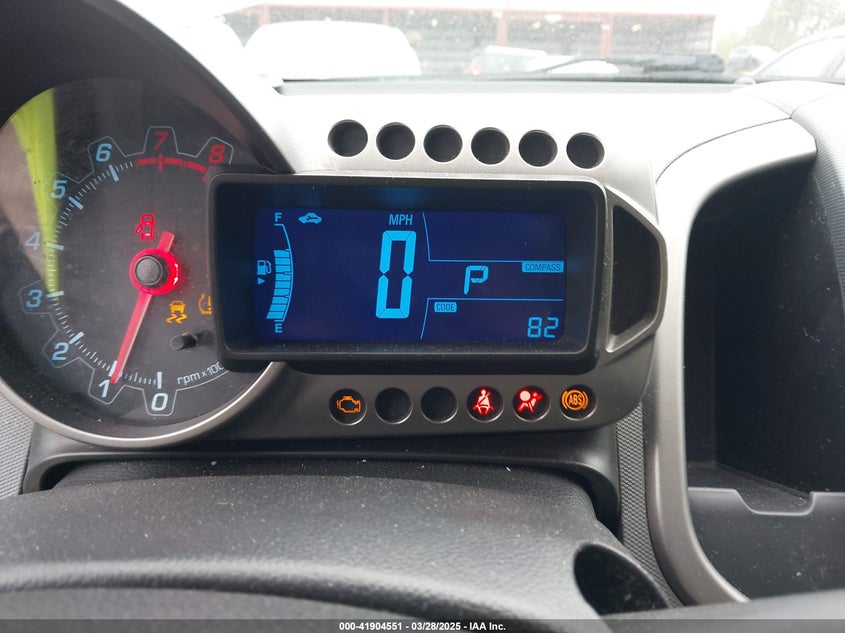 2012 CHEVROLET SONIC VIN: 1G1JE5SH3C4114585