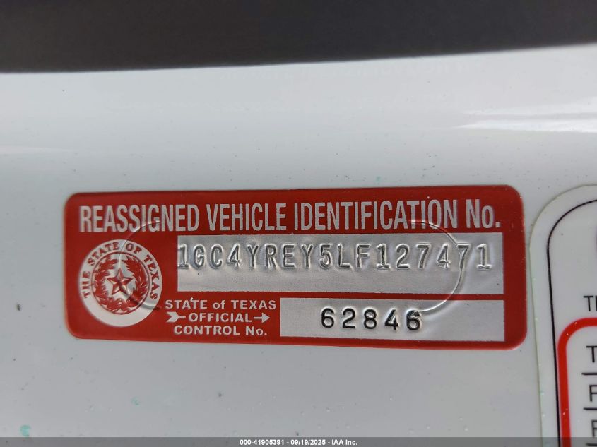 2020 Chevrolet Silverado 2500Hd 4Wd Standard Bed High Country VIN: 1GC4YREY5LF127471 Lot: 41905391