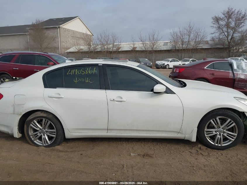2011 Infiniti G37X VIN: JN1CV6AR5BM351287 Lot: 41905861