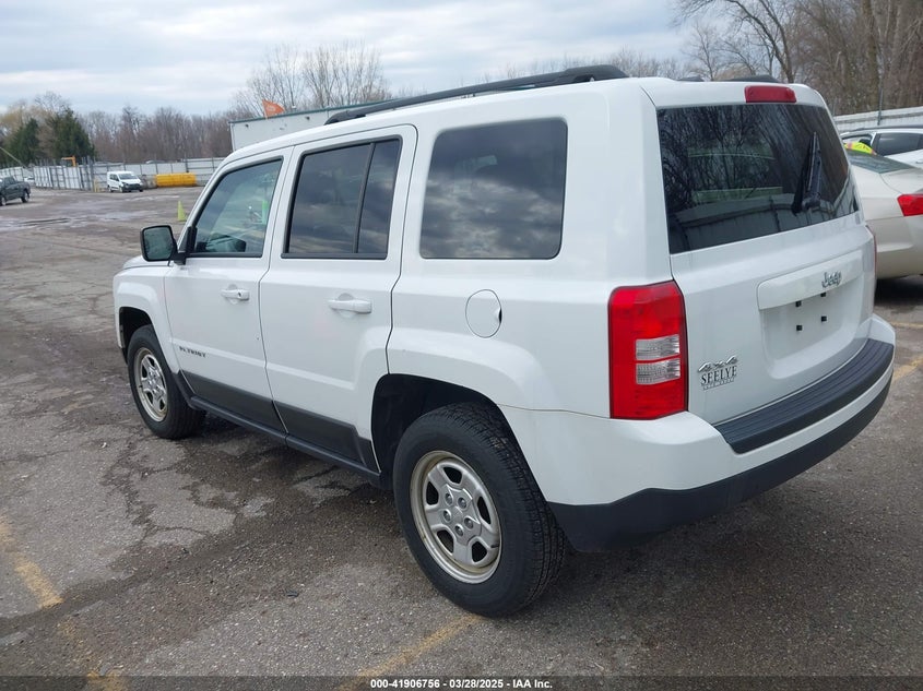2017 JEEP PATRIOT VIN: 1C4NJRBB2HD121820