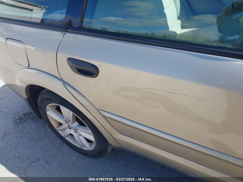 2008 SUBARU OUTBACK VIN: 4S4BP61C987318939