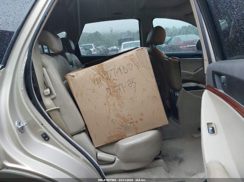 2008 Hyundai Veracruz Gls/Limited/Se VIN: KM8NU13C58U038359 Lot: 41907980