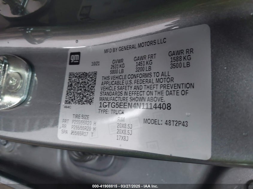 2022 GMC CANYON 2WD  SHORT BOX DENALI - 1GTG5EEN4N1114408