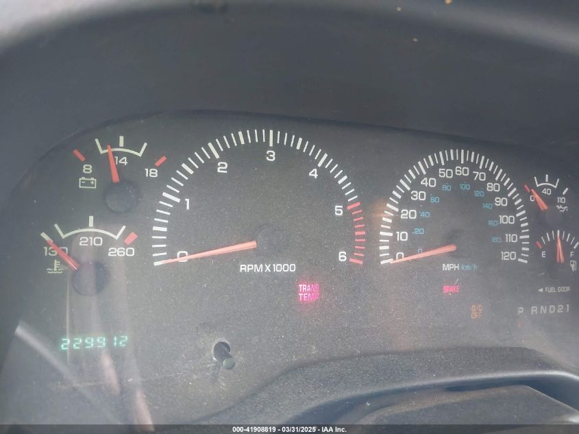 2000 Dodge Ram 1500 St VIN: 1B7HF13Z1YJ154983 Lot: 41908819