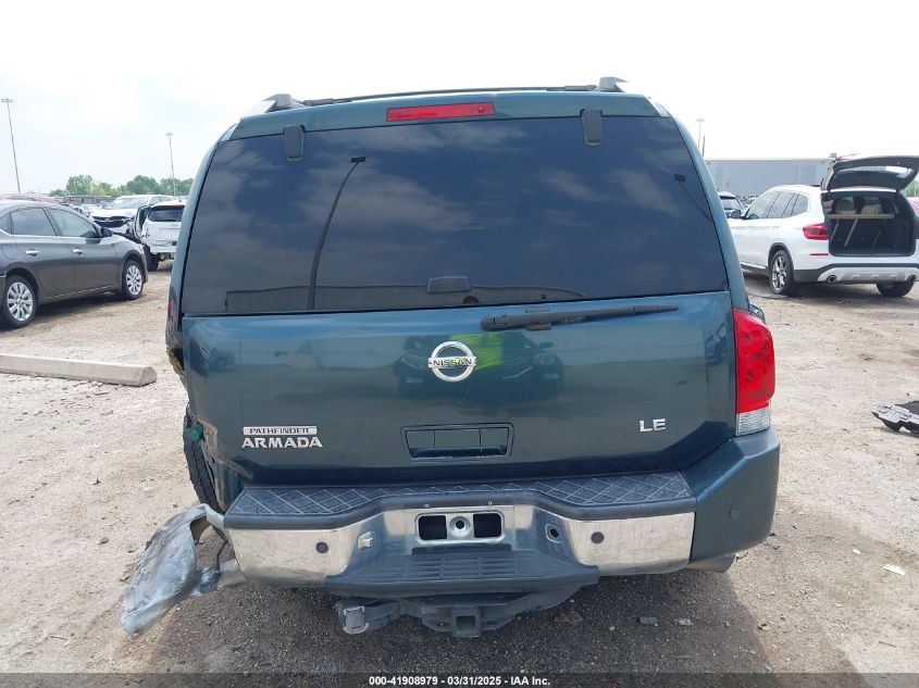 2004 Nissan Pathfinder Armada Le VIN: 5N1AA08B44N711907 Lot: 41908979