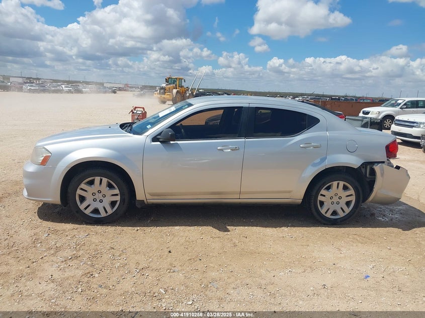 2012 DODGE AVENGER VIN: 1C3CDZAB0CN168254