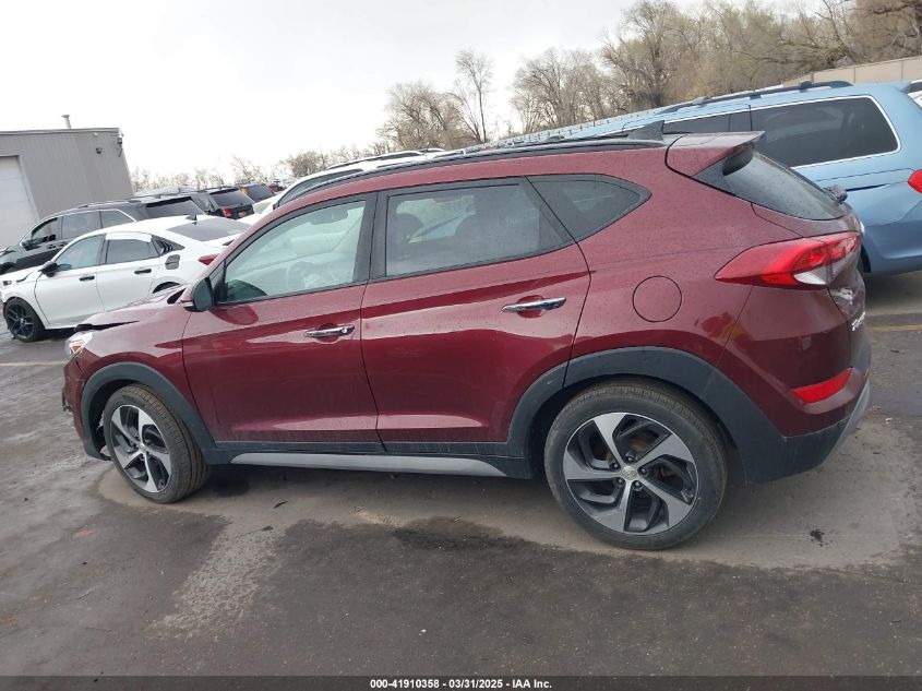 2017 Hyundai Tucson Limited VIN: KM8J3CA23HU498434 Lot: 41910358