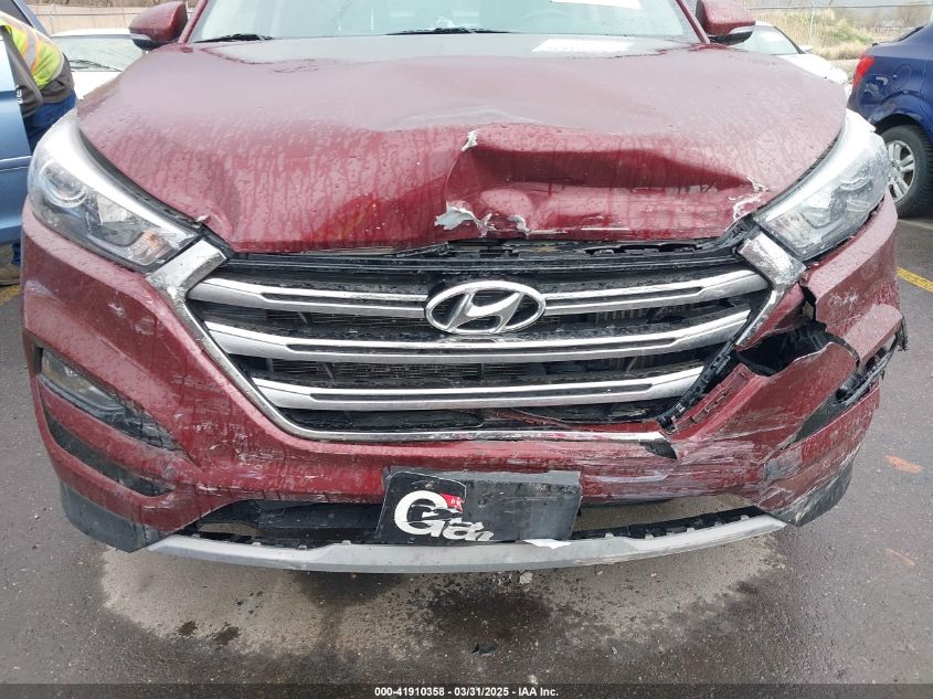 2017 Hyundai Tucson Limited VIN: KM8J3CA23HU498434 Lot: 41910358